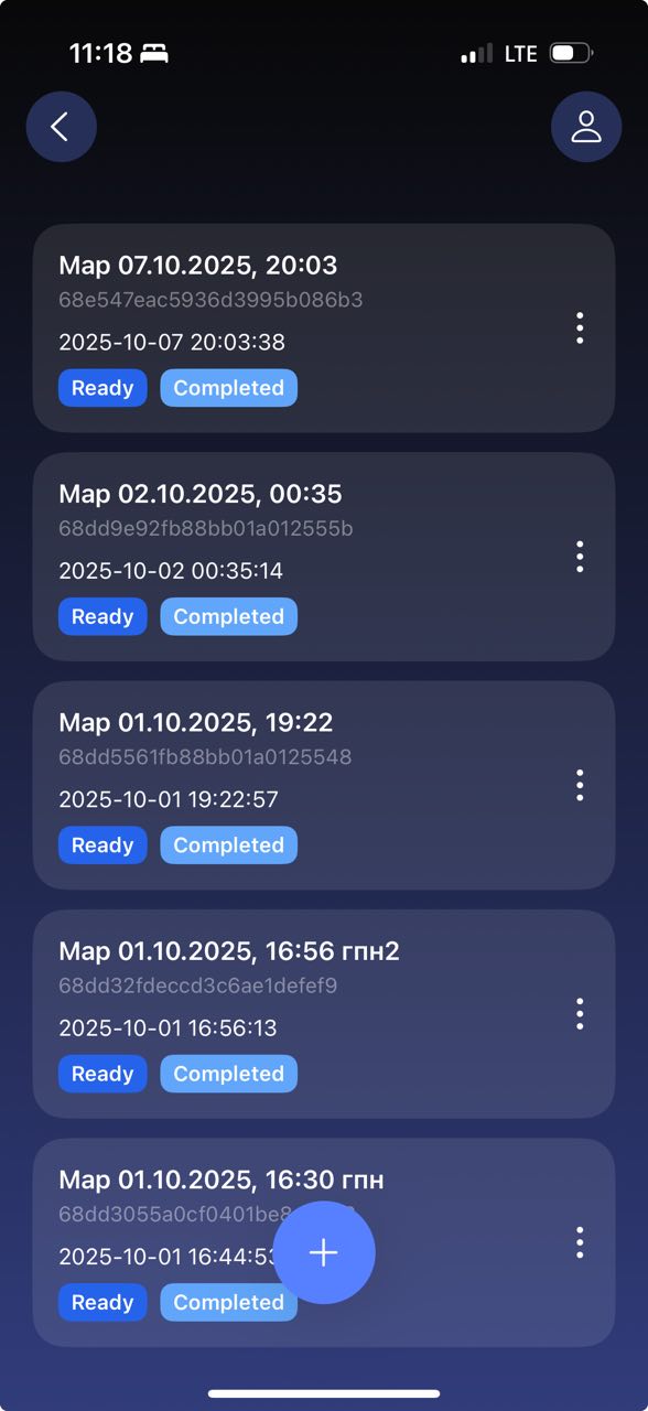 Lista de mapas en AR Clip